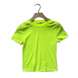 Heart & Hips Neon Yellow Striped T-Shirt